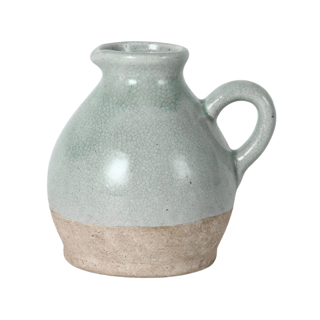 Alicia Tcotta Mint Caramel Jug Lge 16x13x16cm Mint Caramel