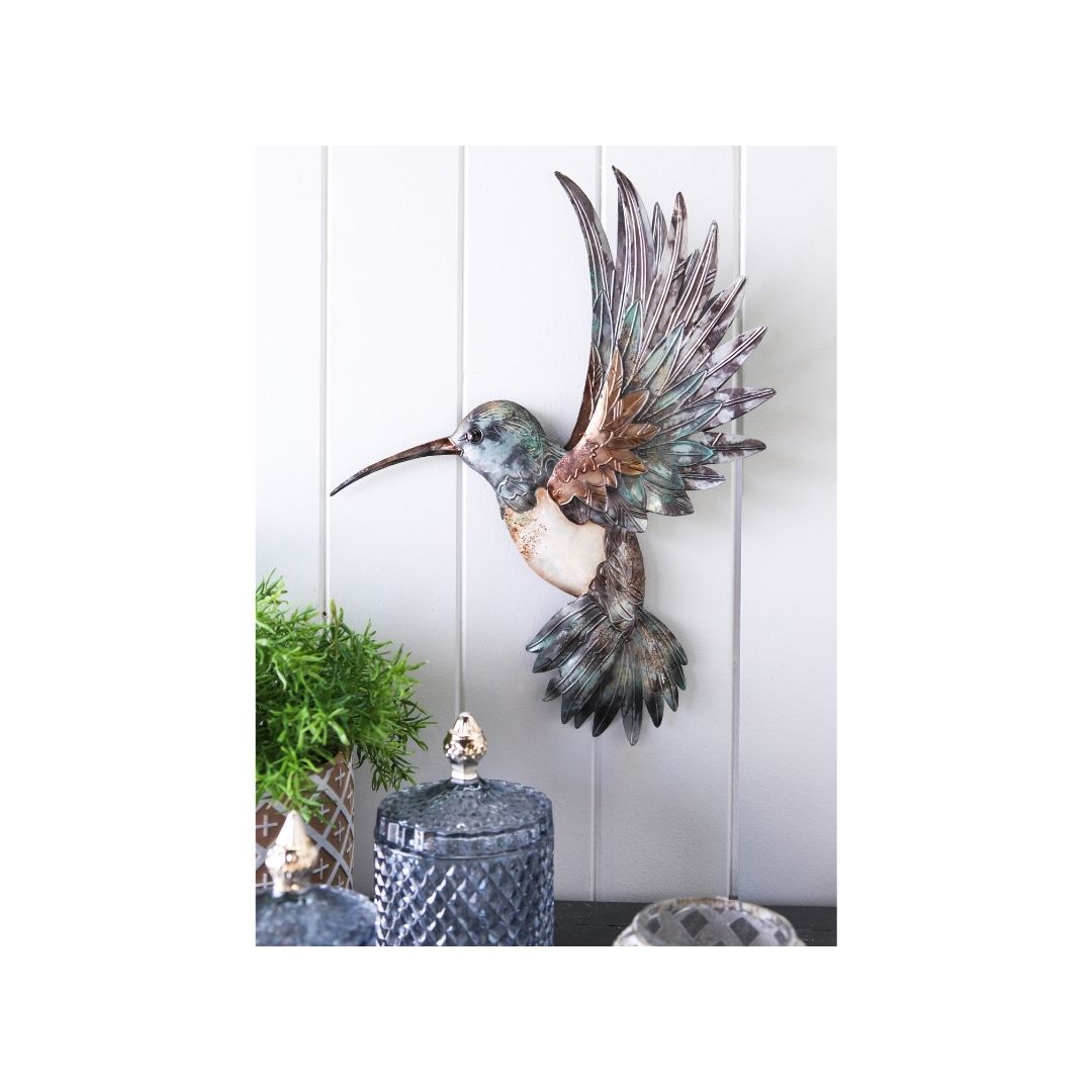 Capiz Hummingbird Wall Art 33x 32cm