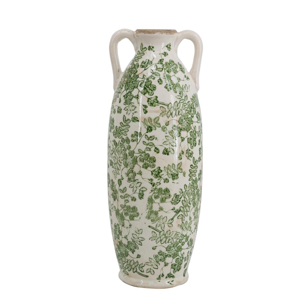 Cartel Flower Vase With Handles L:15 W:15 H:39.5