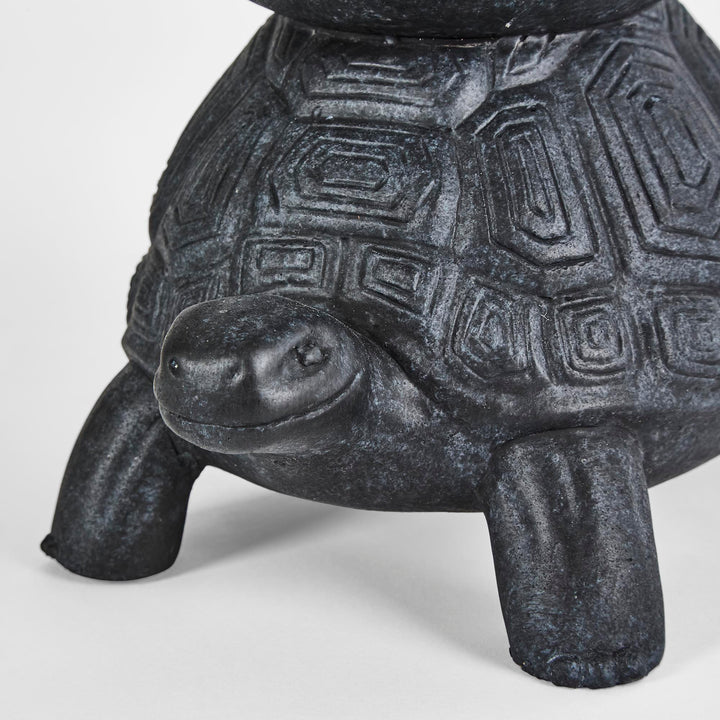 Terry Turtle Planter Black Large L:19 W:14 H:24