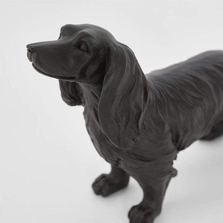 Coco Dachshund Sculpture Black 17.8x8.5x25cm