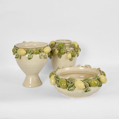 Amalfi Lemon Vase L:27 W:27 H:26.5