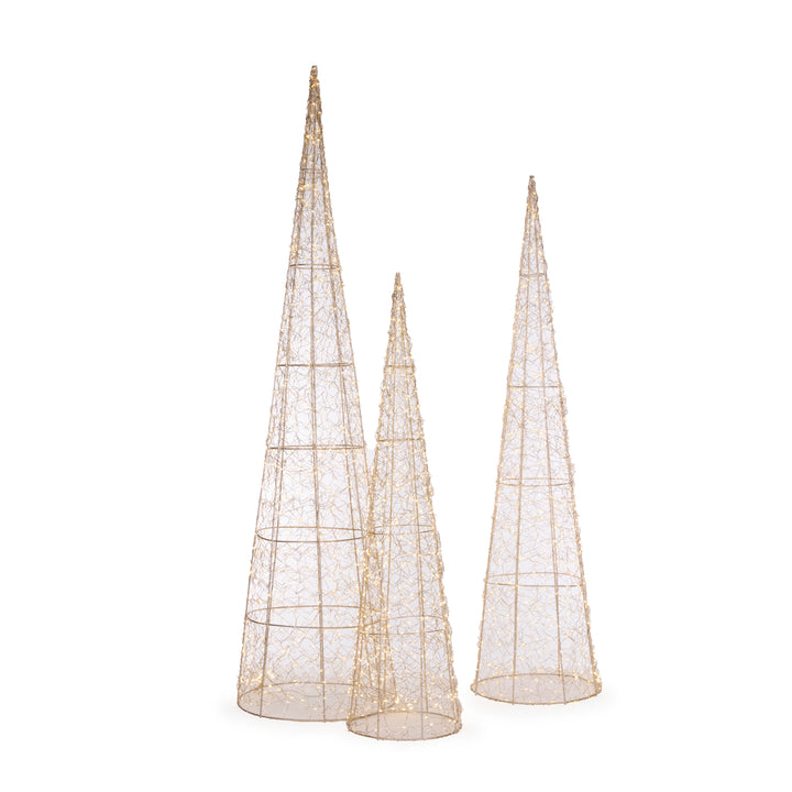 80cm Illuminated Cone Tree 400 Led