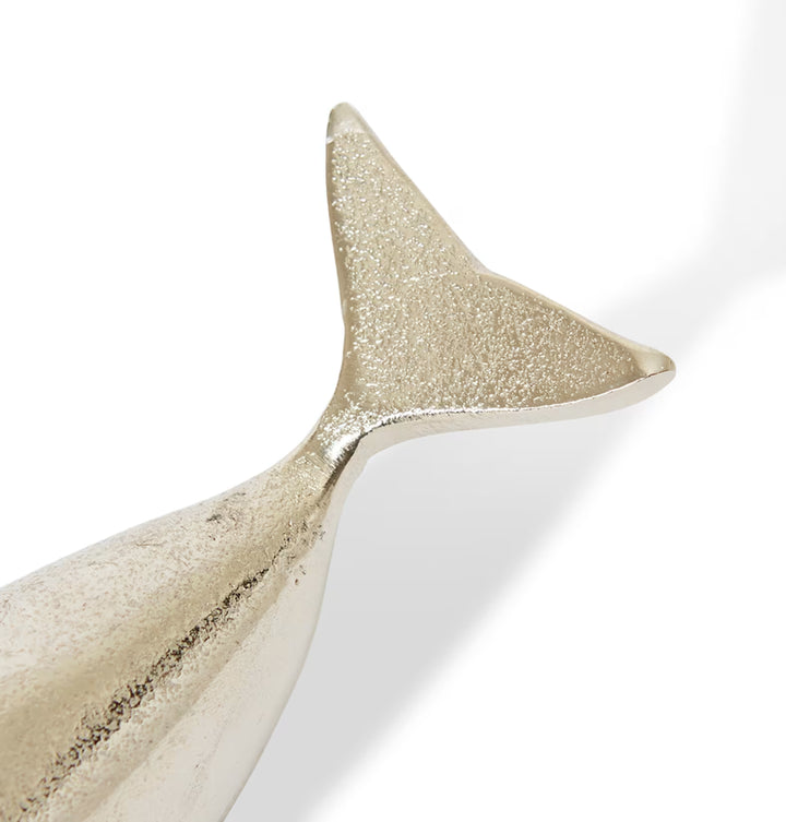 Whale Sculpture 17x8x9cm Nickel