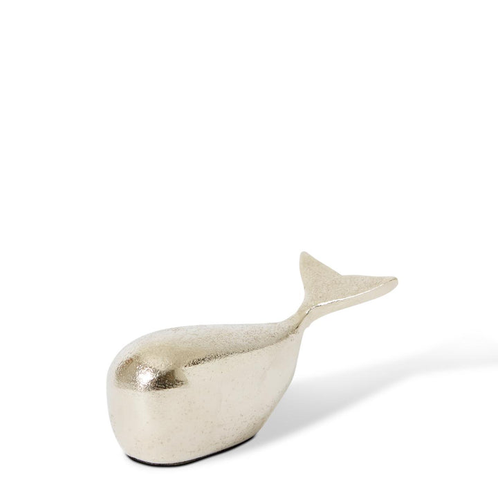 Whale Sculpture 13x6x6cm Nickel