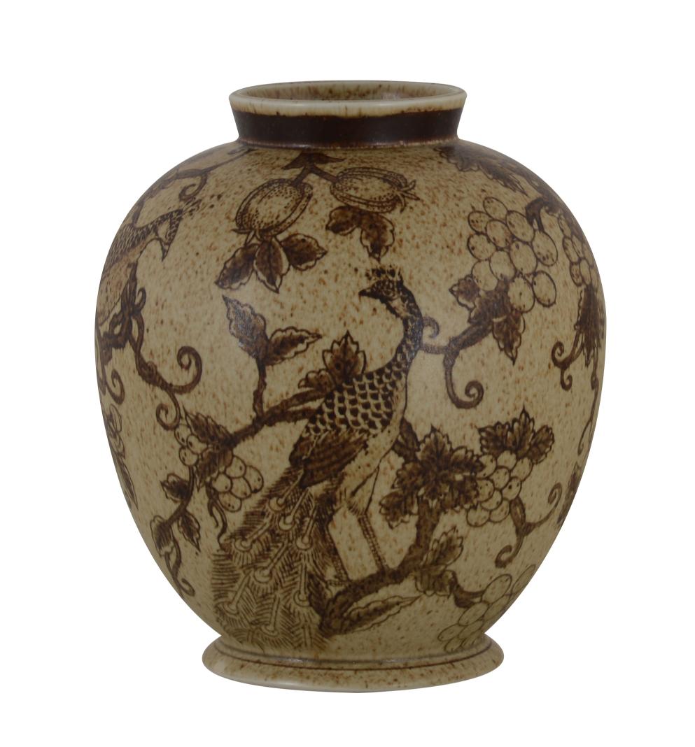 Crema Round Vase 25.5cm Brown