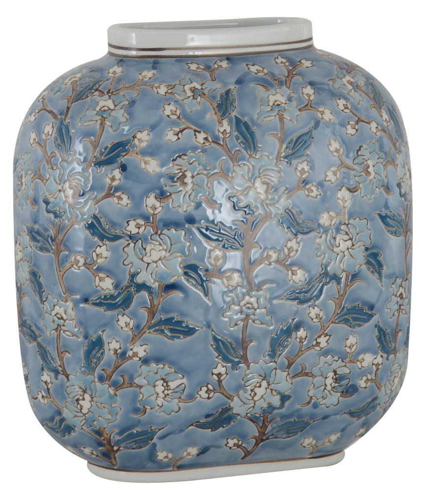 Willow Oval Vase 25.5cm Blue