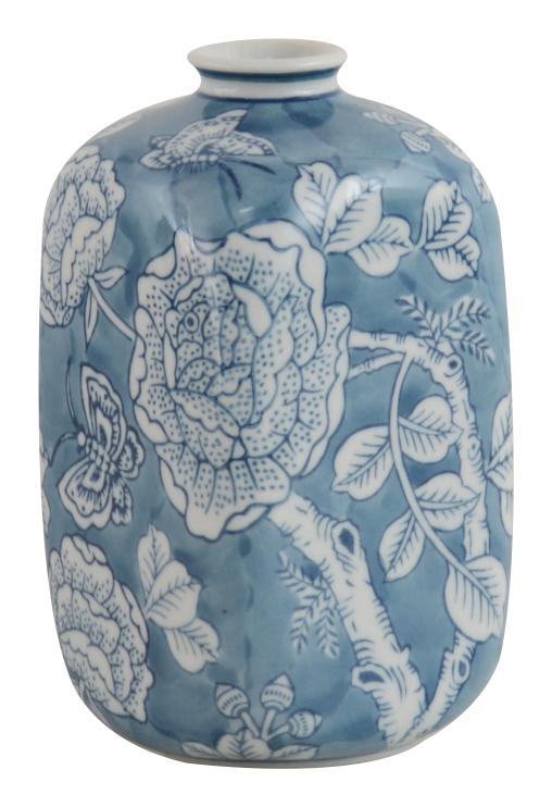 Peony Small Vase 18cm Blue