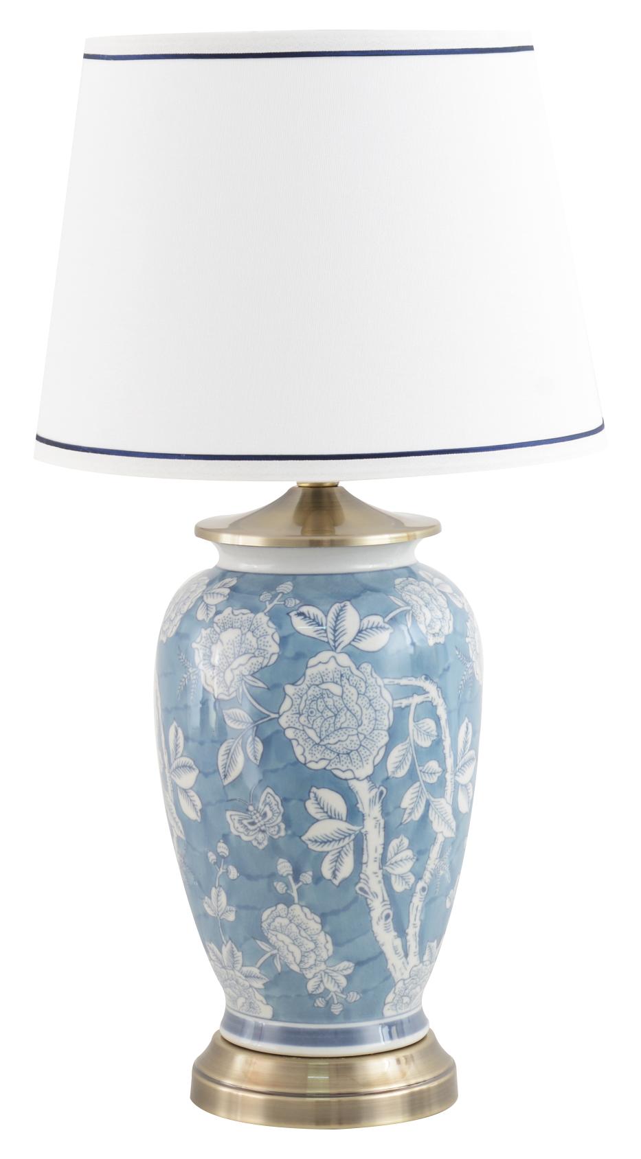 Peony Lamp 30cm Blue