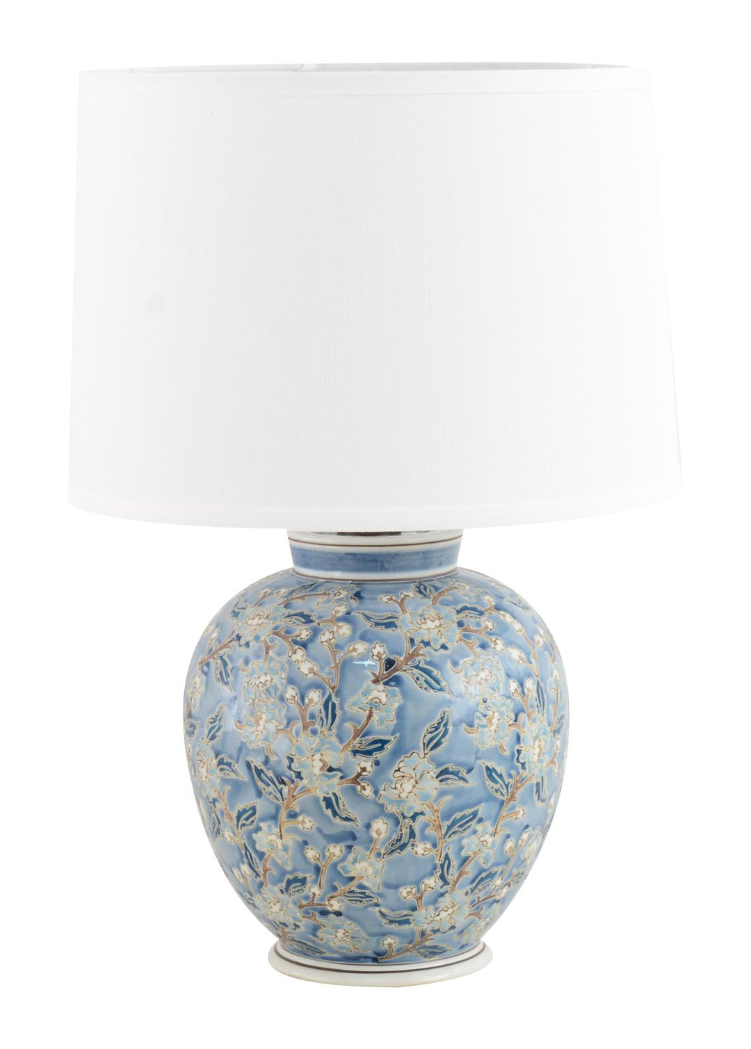 Willow Round Lamp 25.5cm Blue