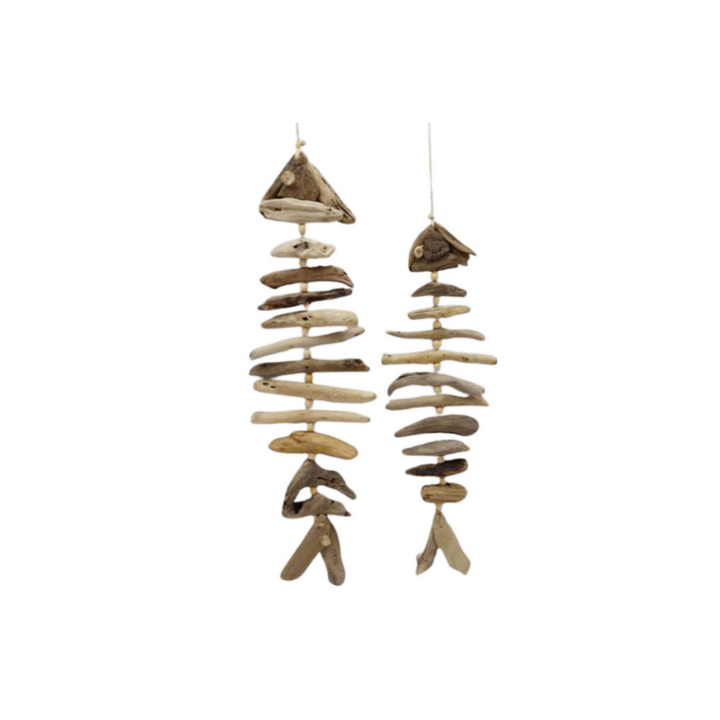 Driftwood Fish Wall Garland (S) 37.5x12cm