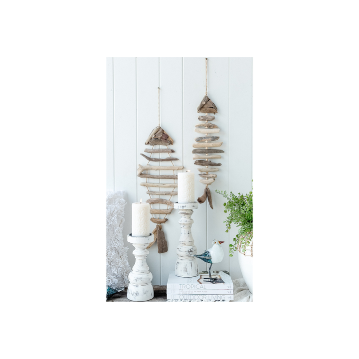 Driftwood Fish Wall Garland (S) 37.5x12cm