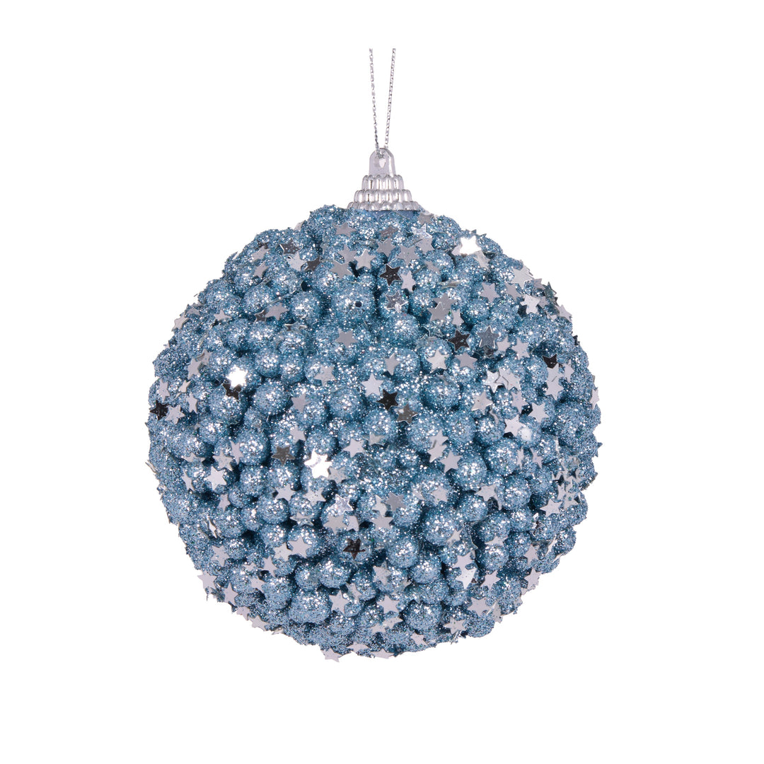 Blue Stars Bauble 10cm Polyfoam