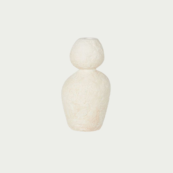 Esther Sculptural Candle Holder 11x13x25cm Natural