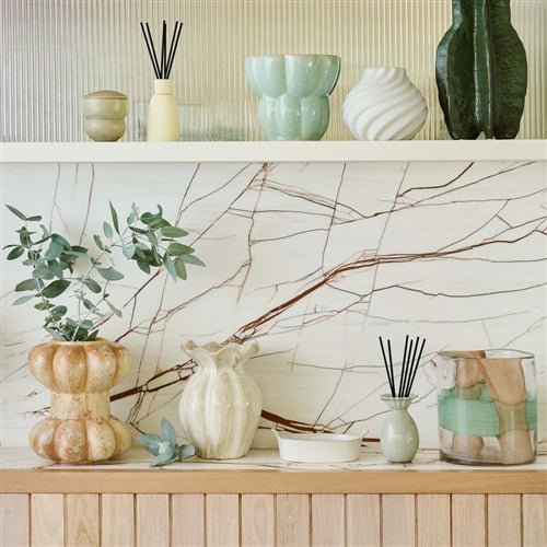 Dune Ceramic Vase 23.5cm Toffee
