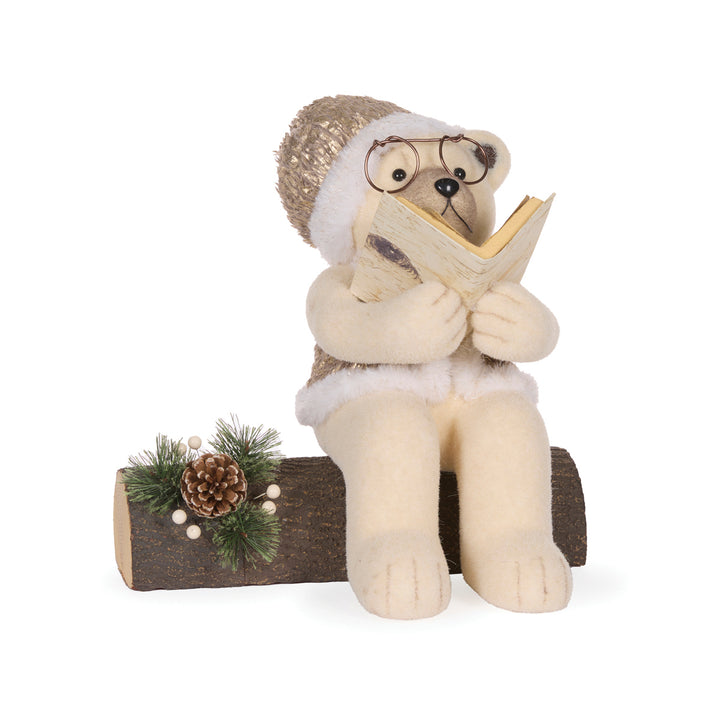 Reading Papa Teddy Bear 38x28x37cm