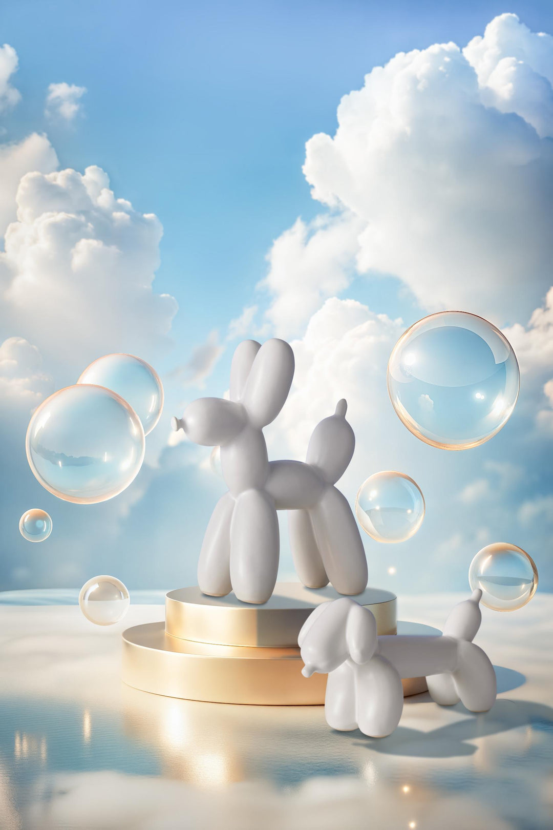 Bubbles Balloon Sculpture 21x10x10cm