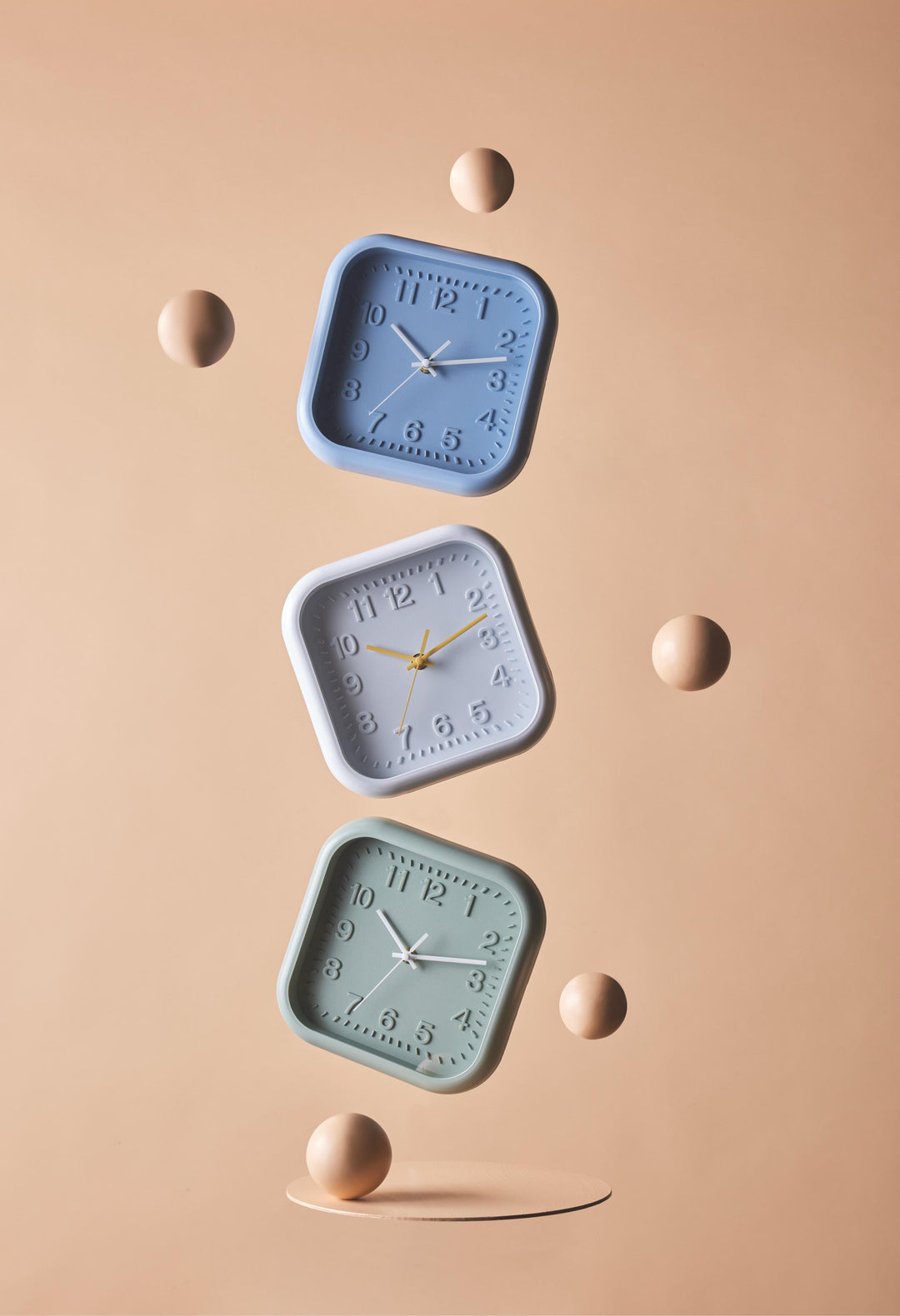 Nico Wall Clock White 20.3x20.3x2.9cm
