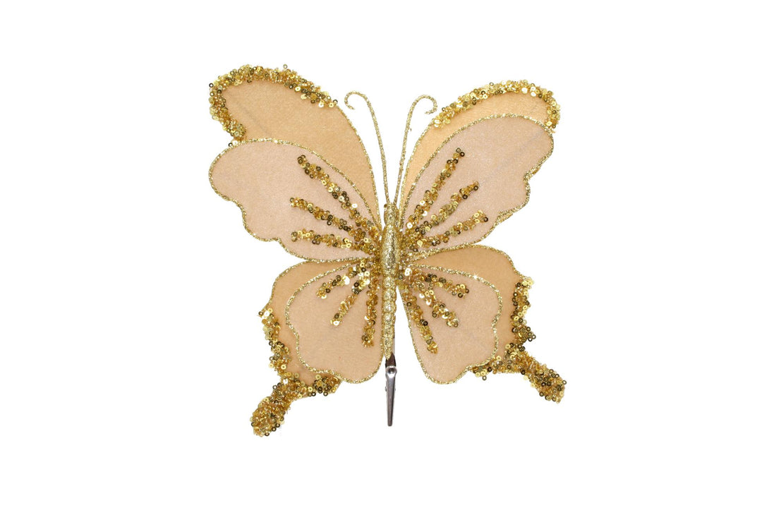 Butterfly Clip Light Gold 24cm