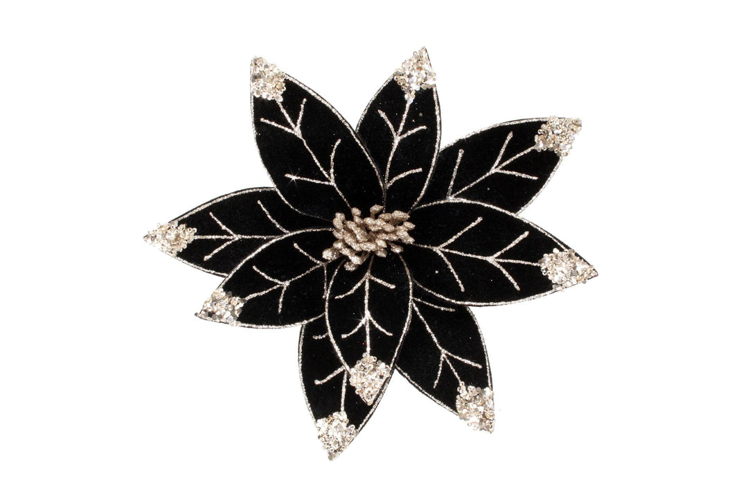 Floral Clip Black 30cm