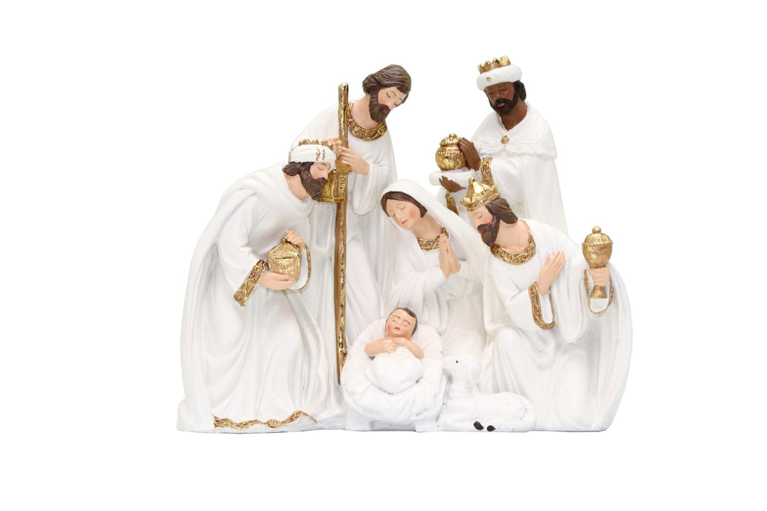 Nativity Holy Family Three Wise Men 24cm