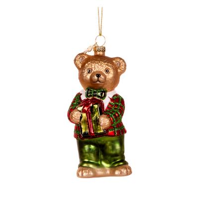 Boy Bear Glass Ornament 5.9x5.5x13.3cm Glass