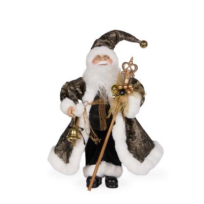 50cm Black Fabric Santa 25x18x50cm Fabric