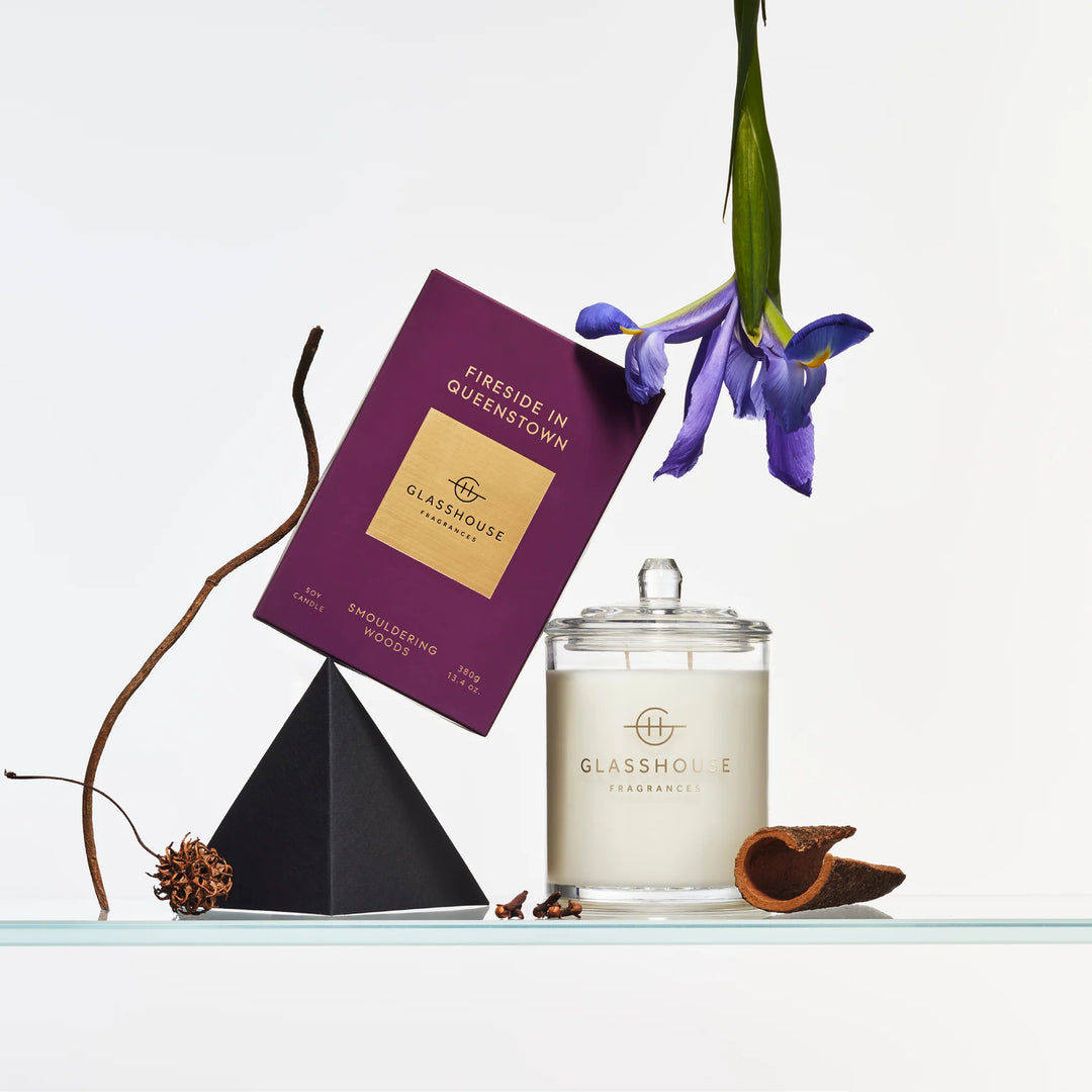 Glasshouse Fragrances Fireside in Queenstown 380g Candle – Habitania
