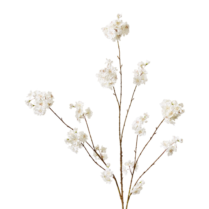 Crab Apple Blossom Spray White 64x36x130cm