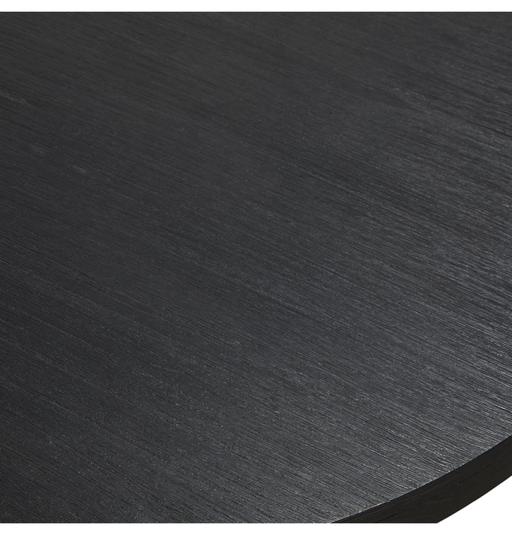 Deckler Black Round Dining Table 120x120x77cm
