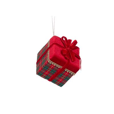 8.5cm Tartan Present Hanging