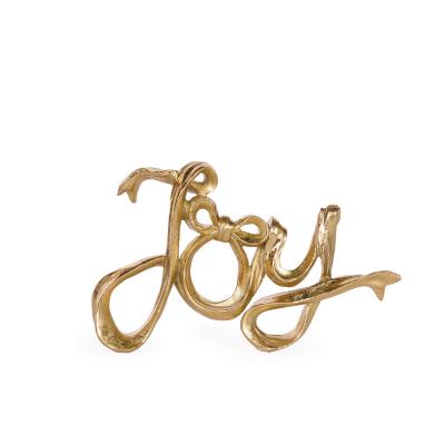 Gilded Joy Sign 18.5x3x11cm Resin