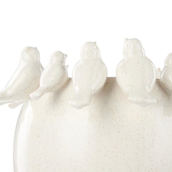 Rosemary Ceramic Bird Vase Lg 40x40x38.5cm