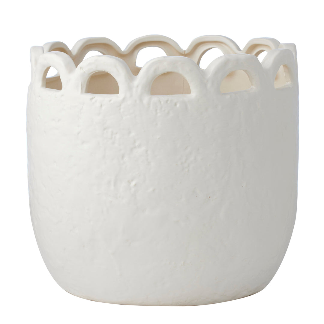 Dixon Ceramic Pot 32x29cm White