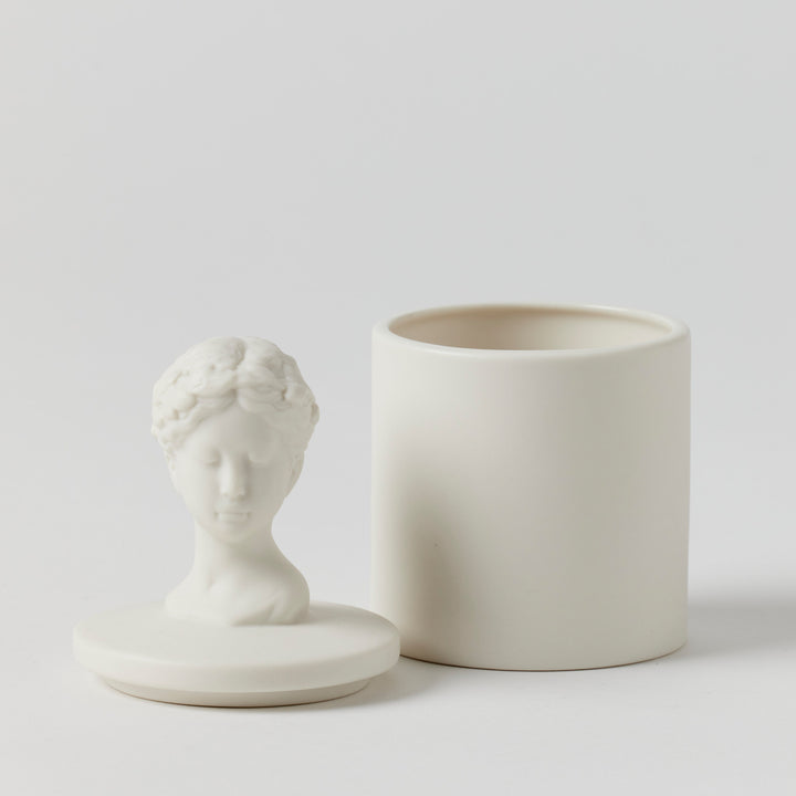 Antoinette Trinket Jar 7.5 x H8 x D7.5cm White