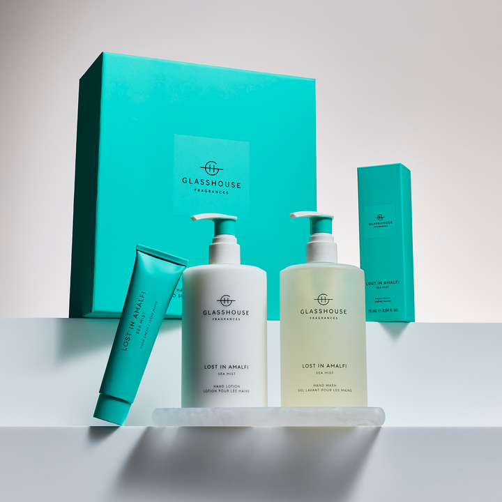 GF 450ml Hand Wash, Hand Lotion & Tray - LOST IN AMALFI