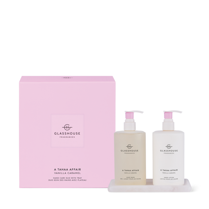 GF 450ml Hand Wash, Hand Lotion & Tray - A TAHAA AFFAIR