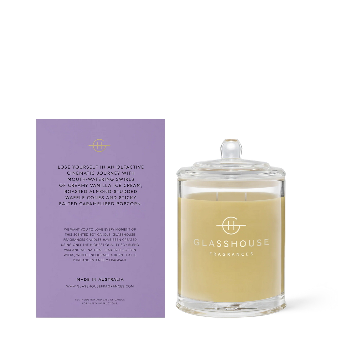 Glasshouse Fragrances Movie Night 380g Candle