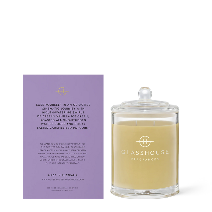 Glasshouse Fragrances Movie Night 380g Candle