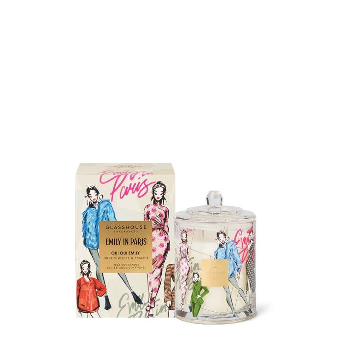 Glasshouse Fragrances 380g Candle Emily In Paris - Oui Oui Emily
