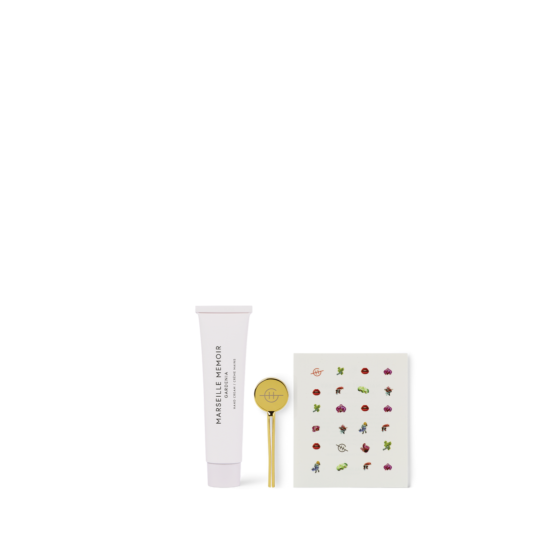 Glasshouse Fragrances 75ml Hand Cream, Hand Cream Key, Nail Stickers, Bag Hand Gift Set Marseille Memoir