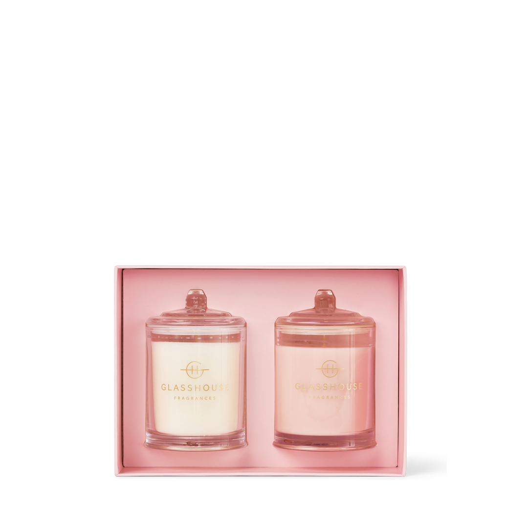 Glasshouse Fragrances 2x200g Candle Duo Radiance In Bloom, Velvet Rhapsody