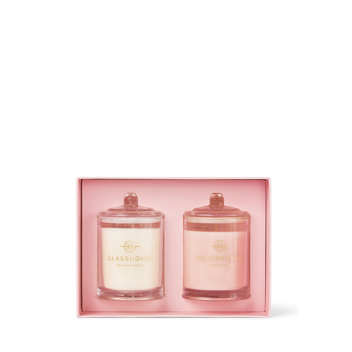 Glasshouse Fragrances 2x200g Candle Duo Radiance In Bloom, Velvet Rhapsody