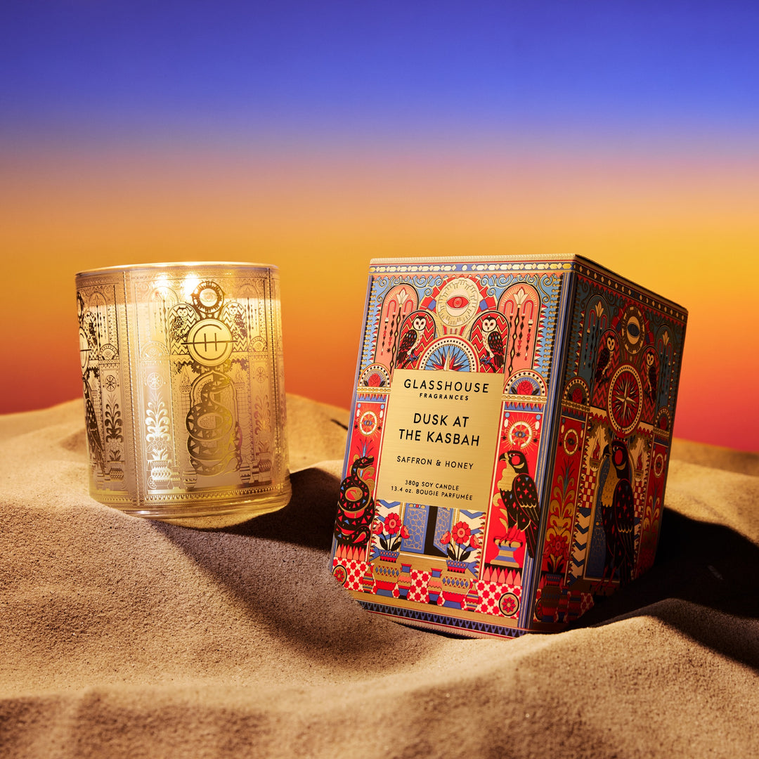 Glasshouse Fragrances 380g Candle - Dusk at the Kasbah - 26
