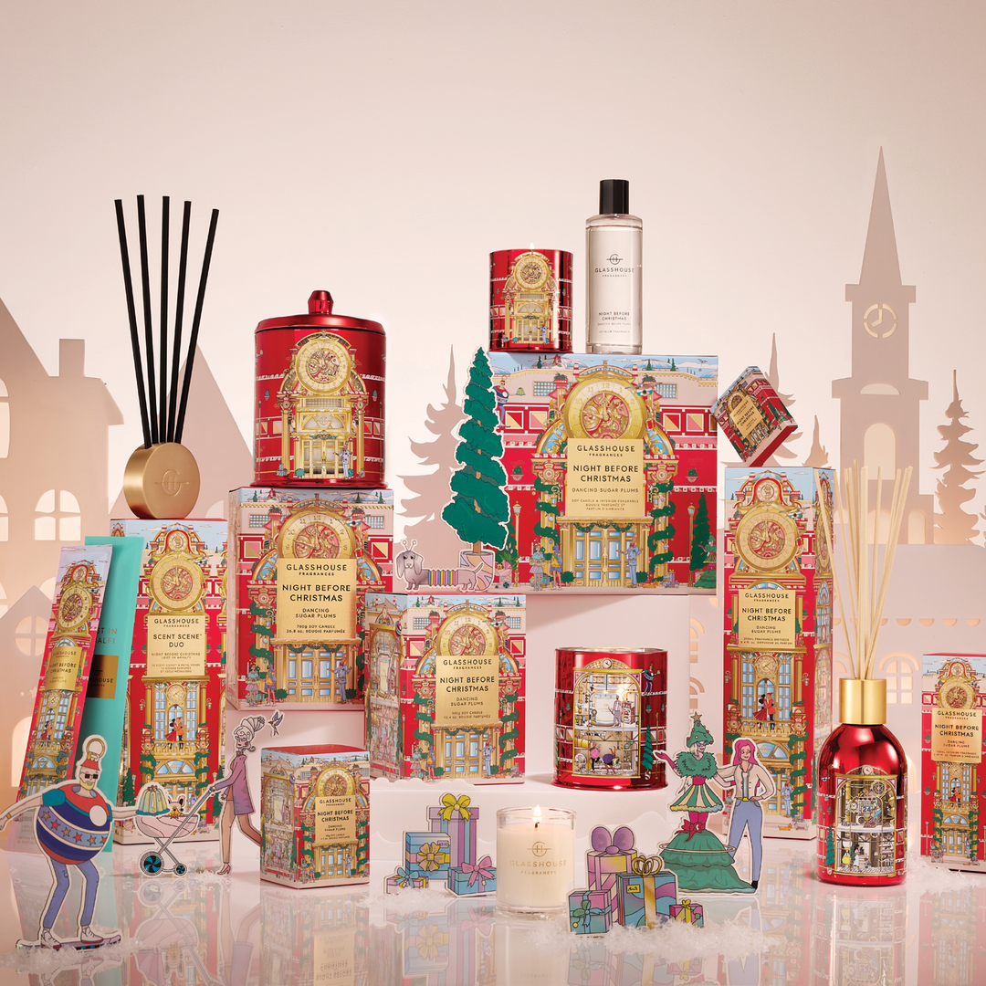 Glasshouse 200g Candle & 150ml Interior Fragrance Gift Set - Night Before Christmas