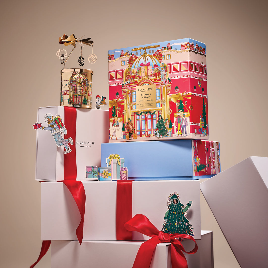 Glasshouse 380g Candle with Spinning Carousel Gift Set - A Tahaa Affair