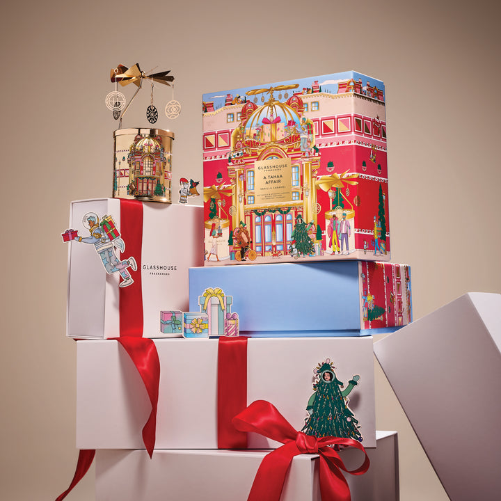 Glasshouse 380g Candle with Spinning Carousel Gift Set - A Tahaa Affair
