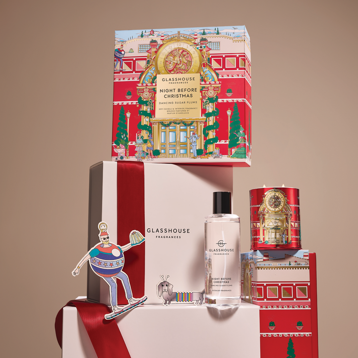 Glasshouse 200g Candle & 150ml Interior Fragrance Gift Set - Night Before Christmas