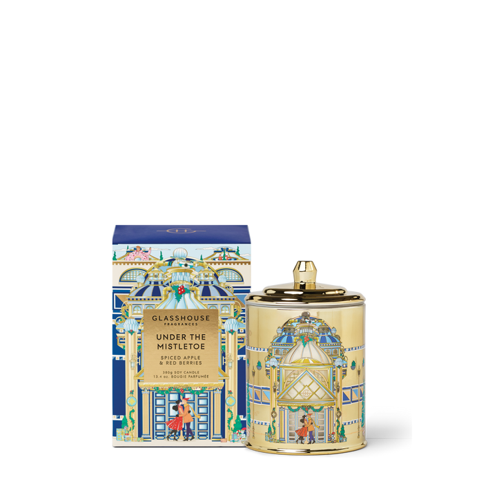Glasshouse 380g Candle - Under The Mistletoe
