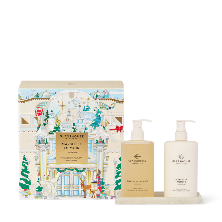 Glasshouse 450ml Hand Lotion & 450ml Hand Wash - Hand Care Duo Set - Marseille Memoir